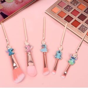 5PCS Lilo & Stitch Makeup Brushes Set - Premium Synthetic - Brand New